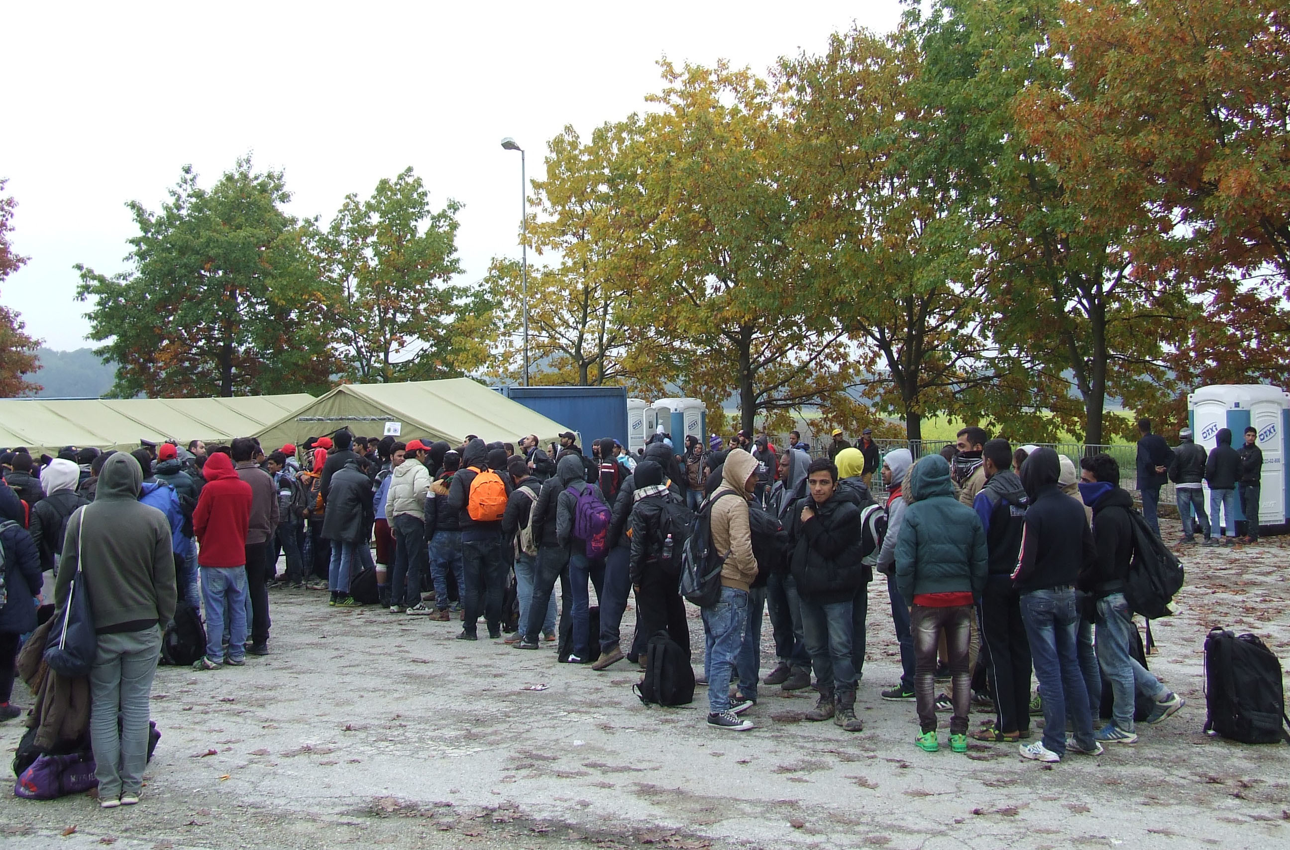 Slowenisches Flüchtlingslager Sredisce ob Dravi