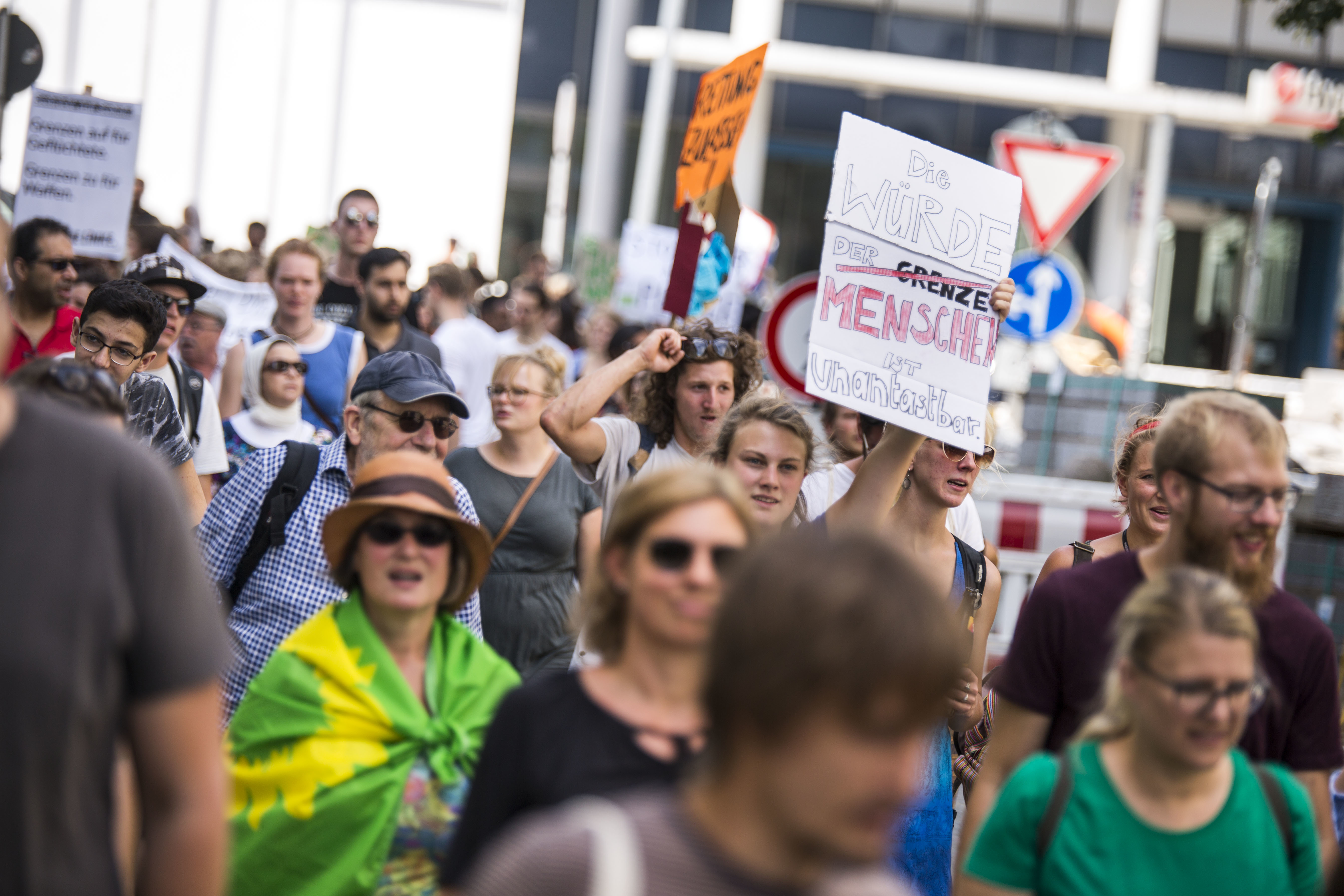 Demonstration Seebrücke