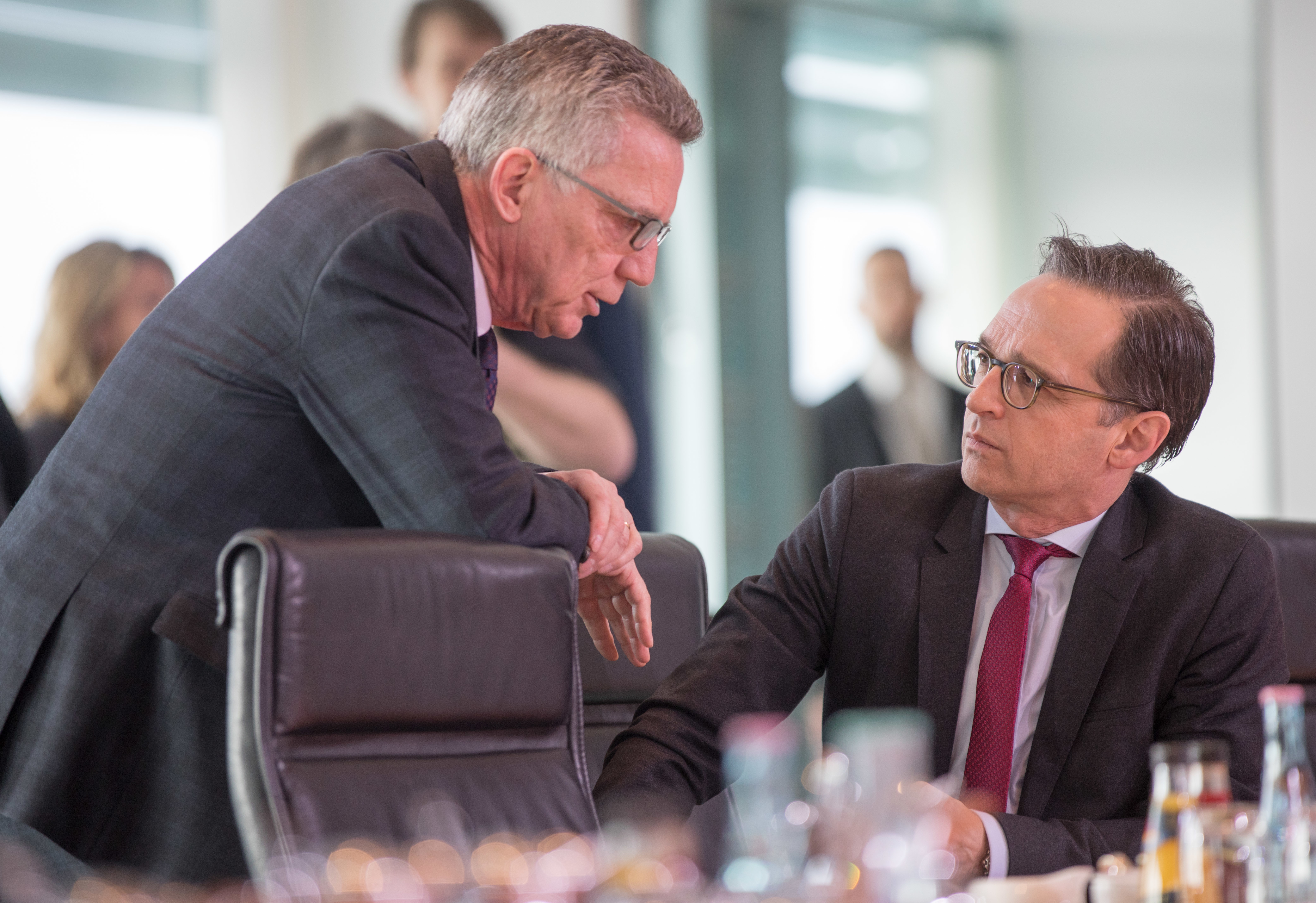 Bundesinnenminister Thomas de Maiziere und Bundesjustizminister Heiko Maas