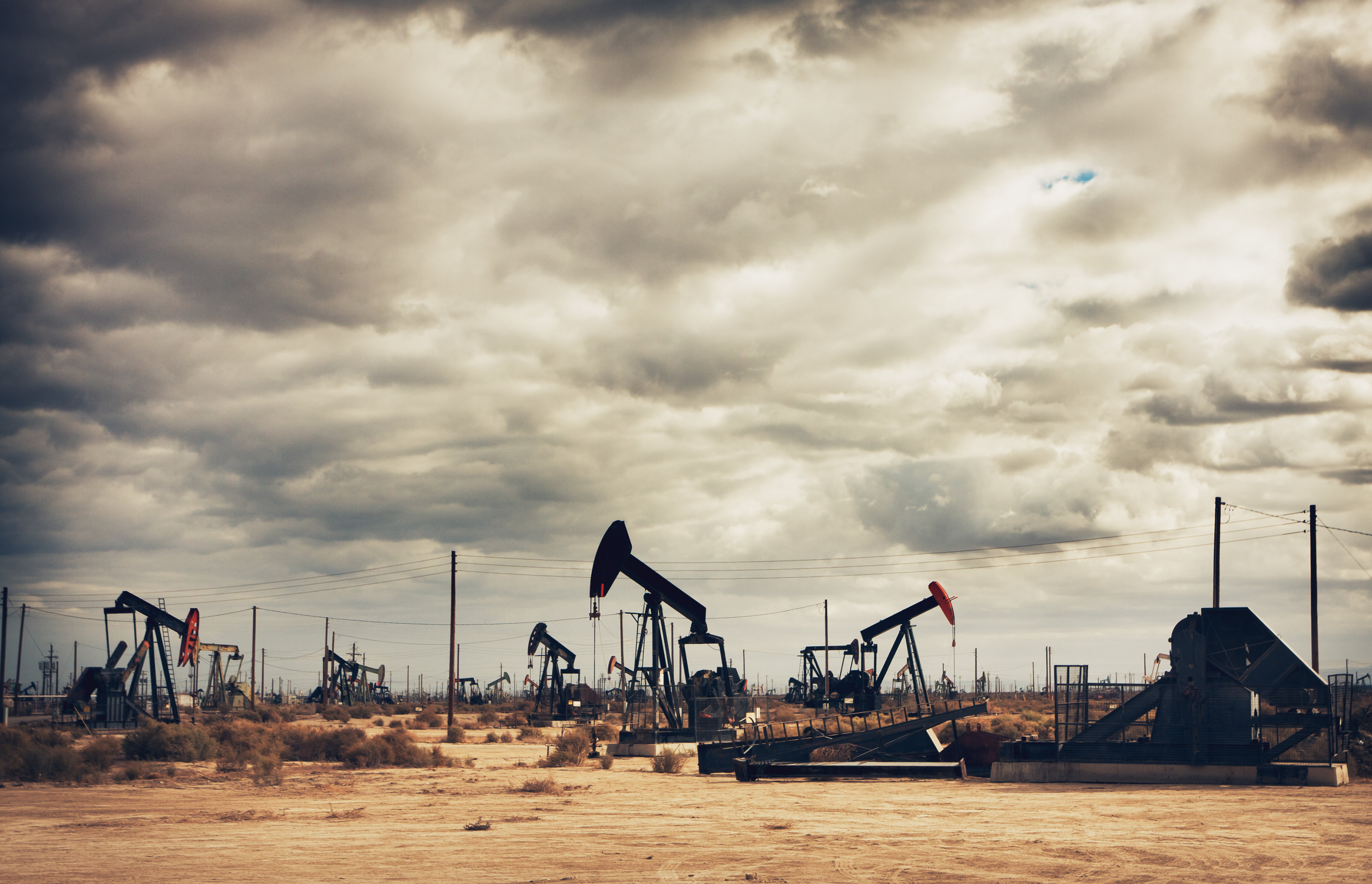 Oil Field in Desert