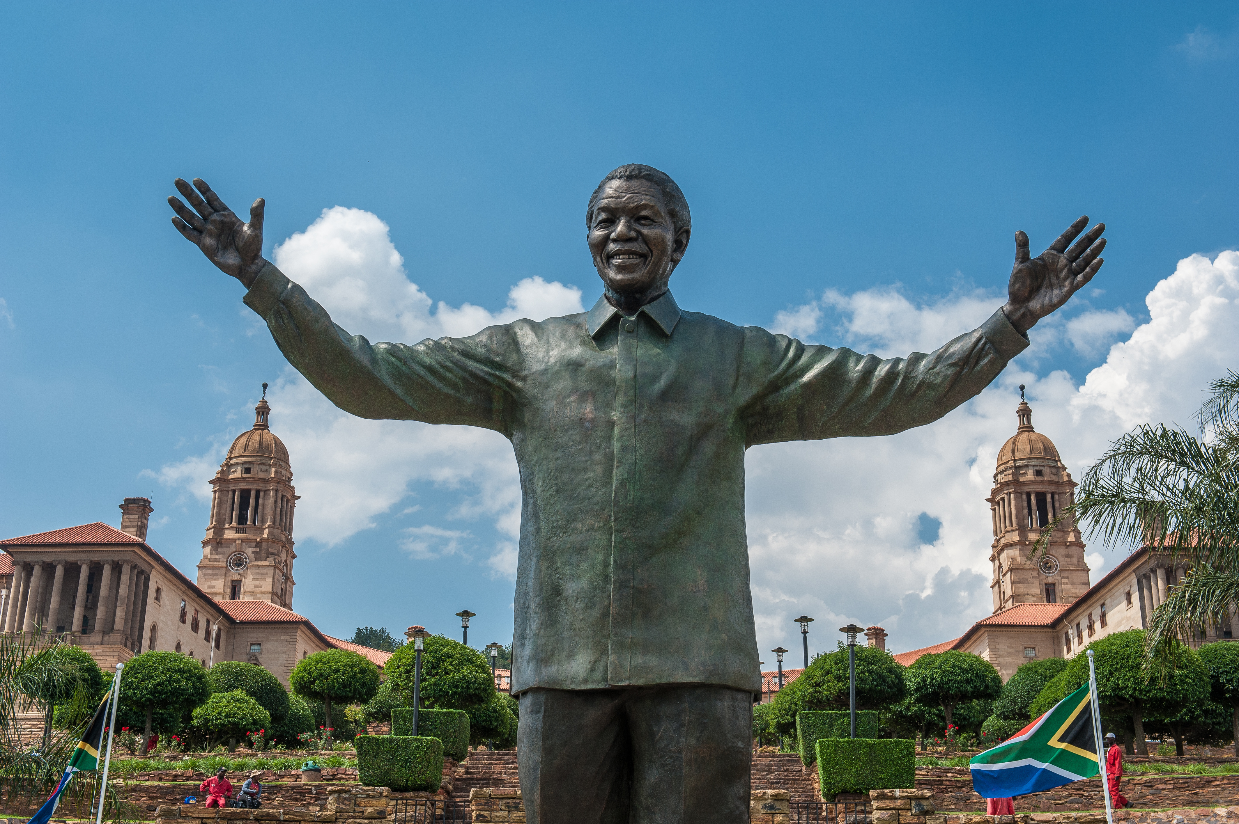 Statue von Nelson Mandela in Pretoria, Südafrika