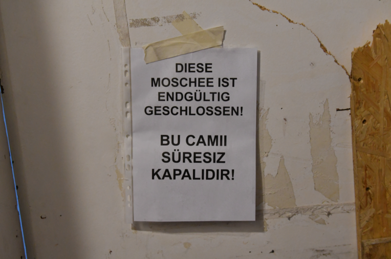 Moschee geschlossen