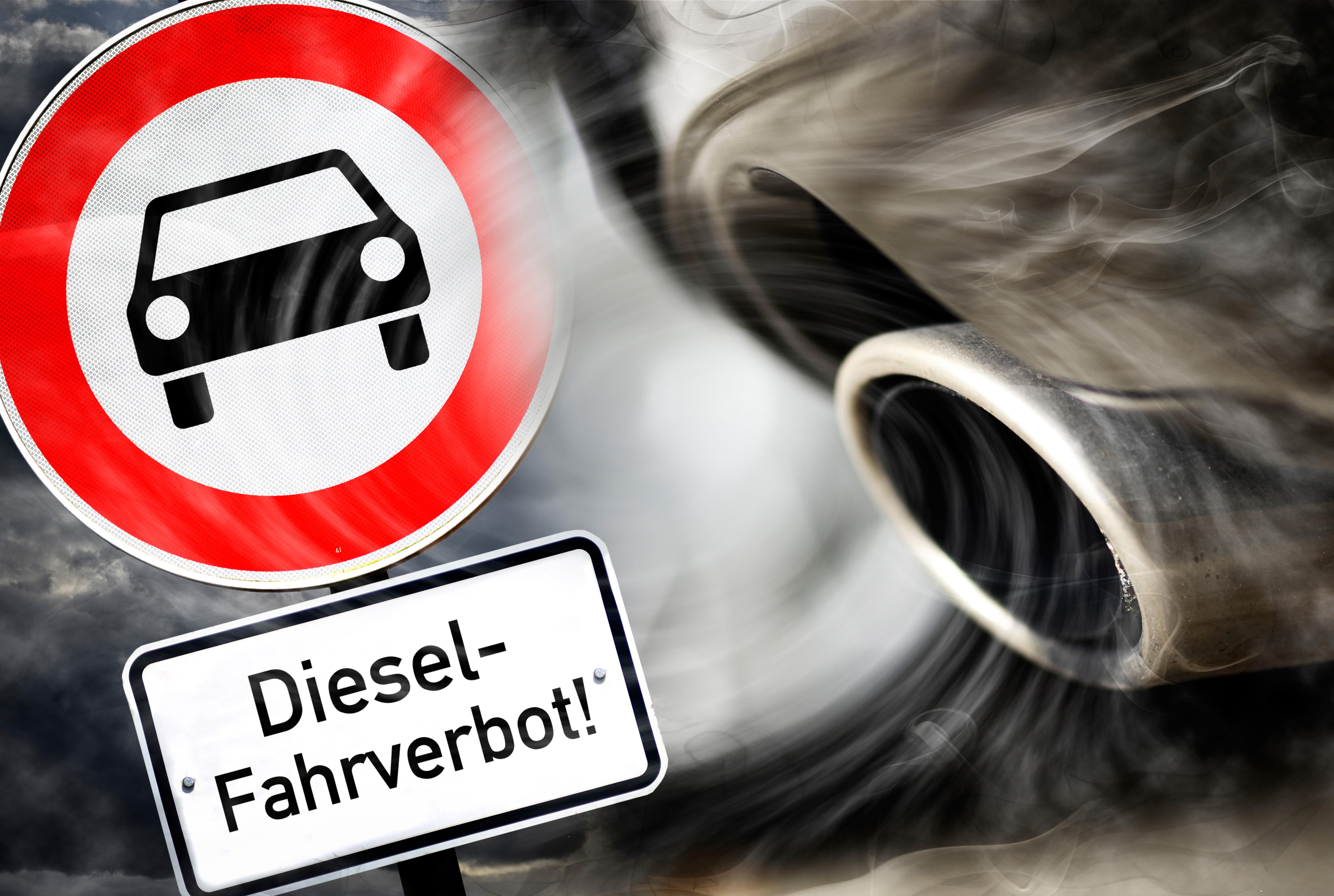 Schild Diesel-Fahrverbot für Kfz