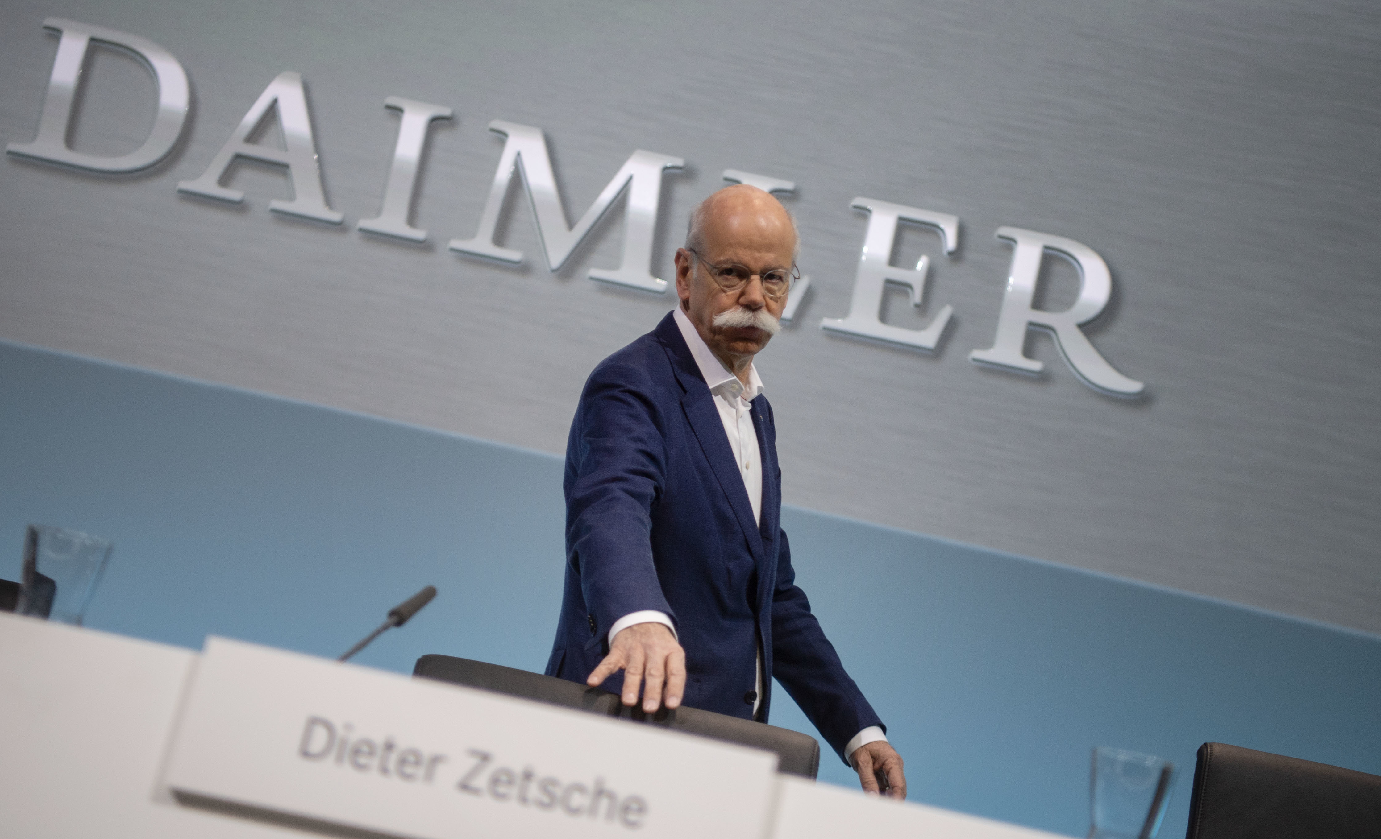 Dieter Zetsche, Vorstandsvorsitzender der Daimler AG auf der Jahrespressekonferenz 2019