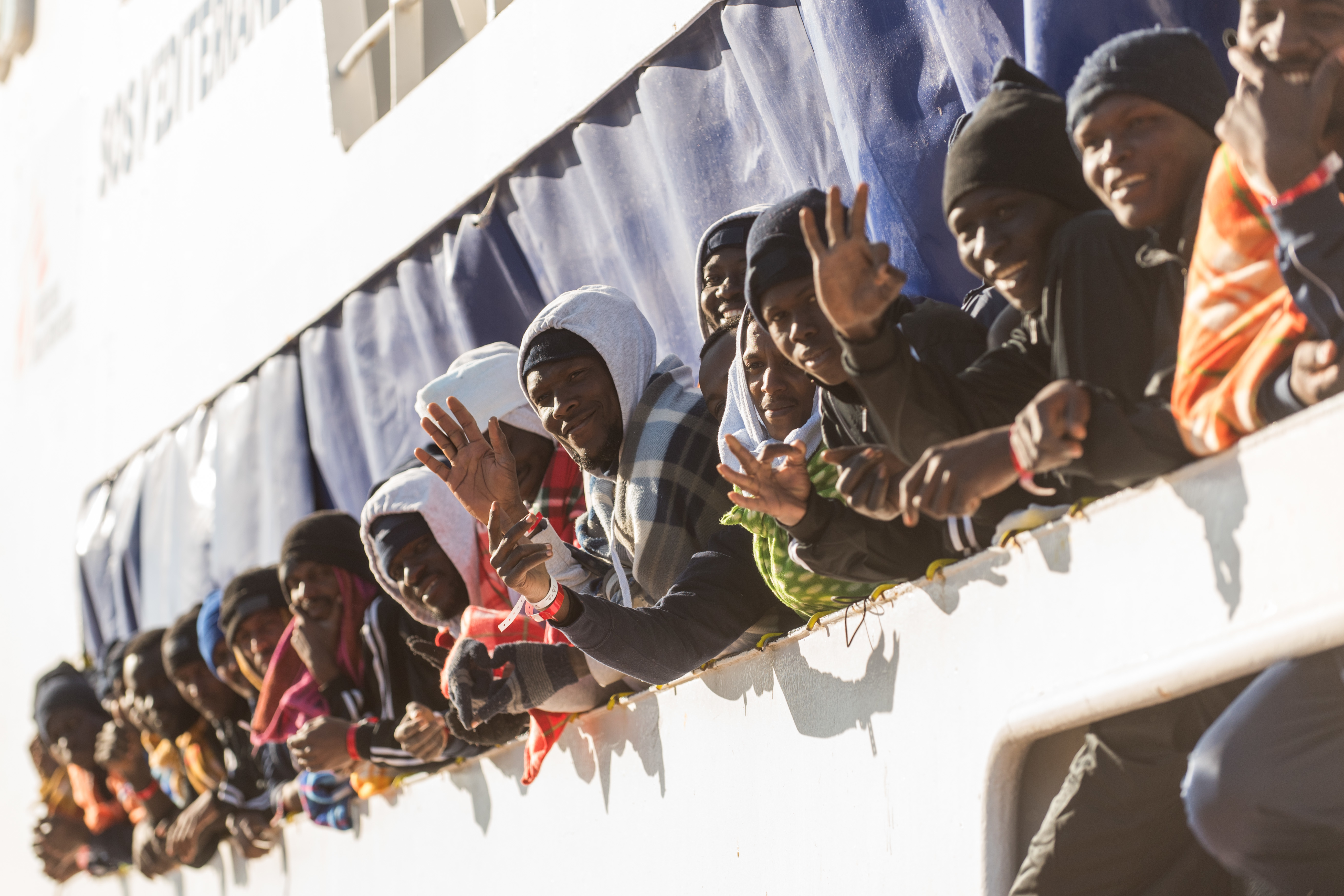 Such- und Rettungsmission im Mittelmeer vor der libyschen Küste