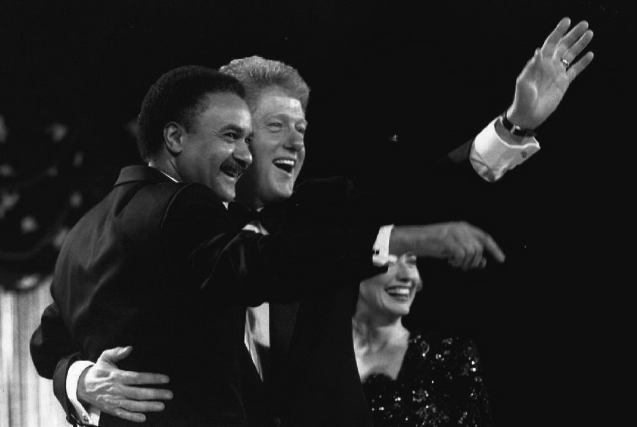 Bill Clinton (r) und Ron Brown (l)