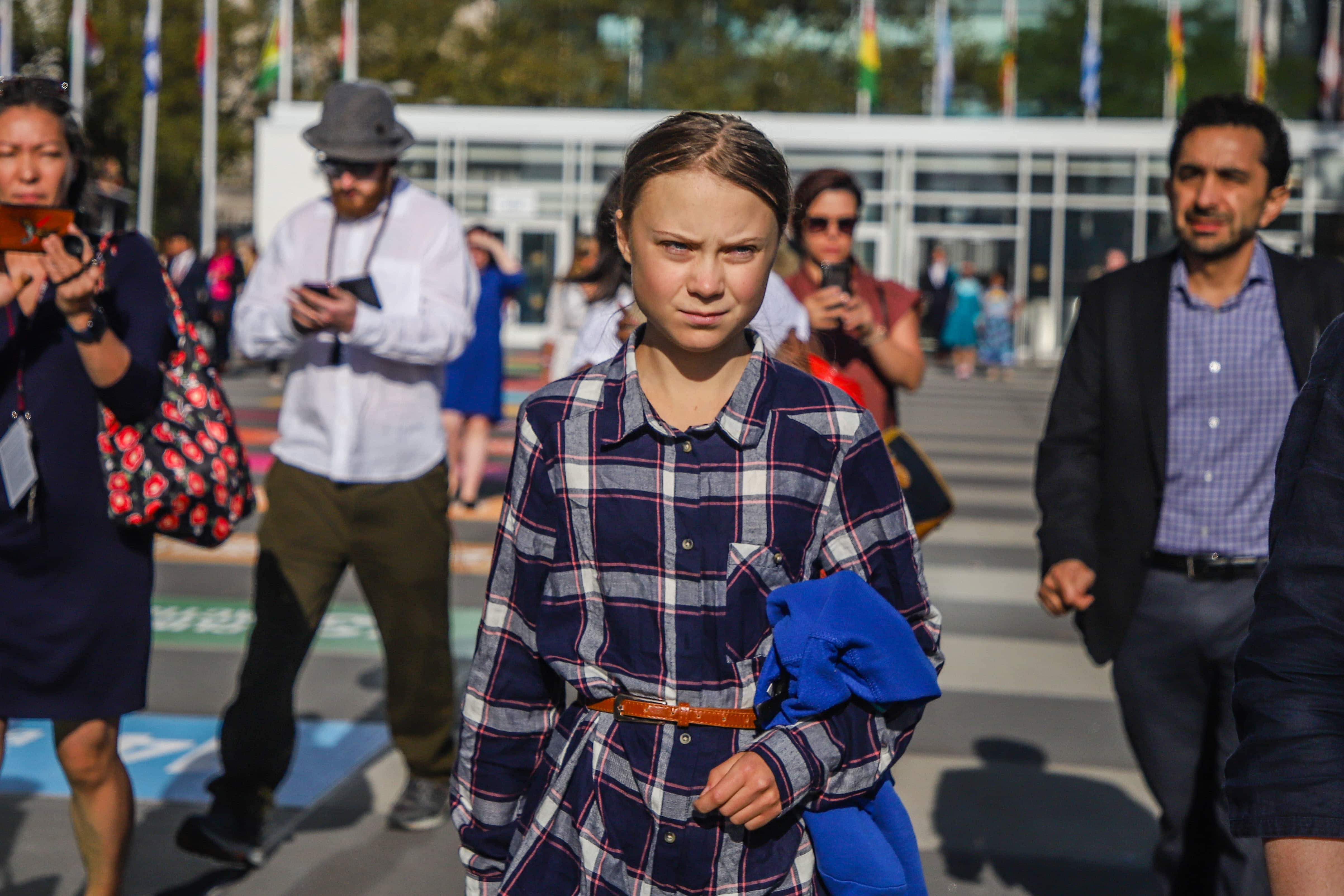 Schwedische Aktivistin Greta Thunberg in New York